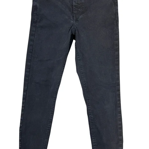 Topshop Jamie Skinny Ankle Jeans‎ 26 Black Mid-Rise Stretch Denim Emo Goth Pants - Image 10
