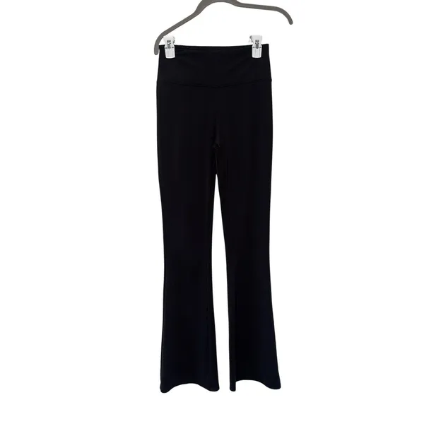 X by Gottex Women’s Black Flare Yoga Pants Size Small High Rise Stretch - Image 2