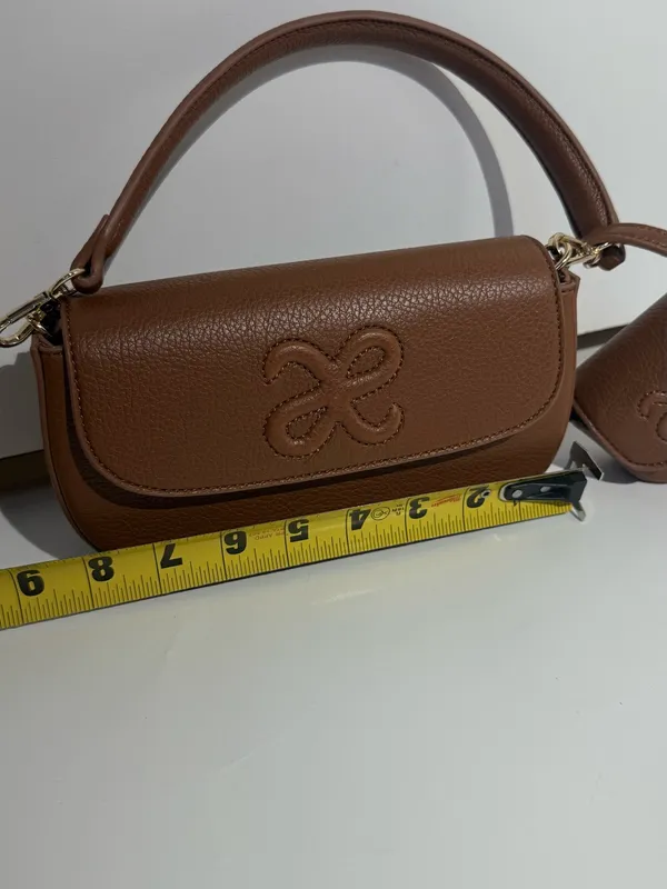 NWOT Maeve Embossed Saddle Shoulder Bag in Chestnut - Image 7