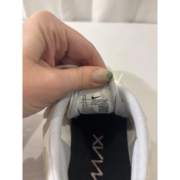 Nike Air‎ Max 270 React CT1287-100 White Fossil Running Shoes Sneakers Women 8.5 - Image 6