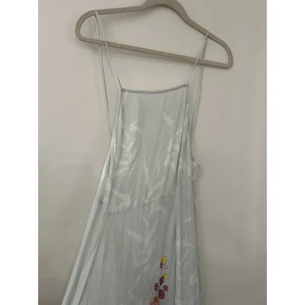 Intimately Free People Blue Floral Embrace It Maxi Dress Open Back S Square Neck - Image 10