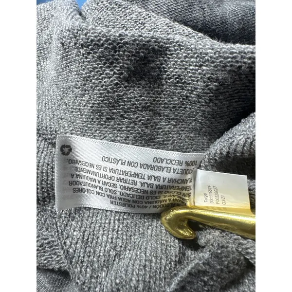 Wild Fable Heather Grey Cropped Polo Sweatshirt Womens‎ Medium NWT 331115874 - Image 5