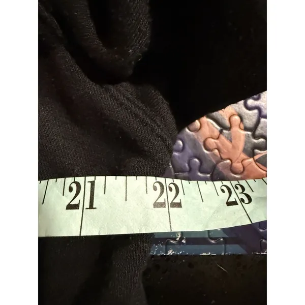 Aloha Island Alo Yoga Cropped Hoodie‎ Black Womens Size S Workout Sweatshirt Hooded 54D - Image 6