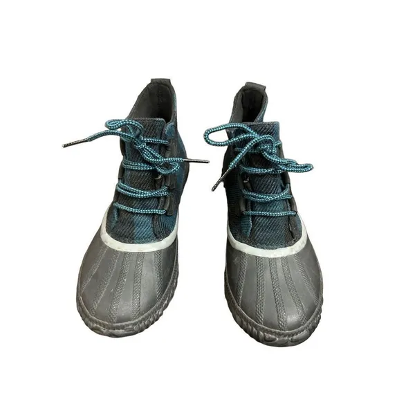 Sorel Womens Out N About Plus Lug Sole Boot Black Blue size8 - Image 2