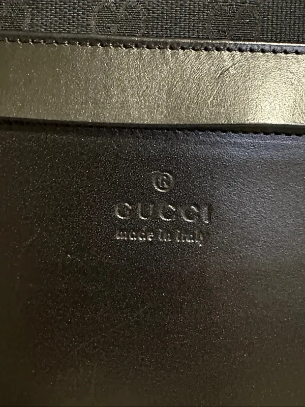 Gucci Black GG Shoulder Tote - Image 2
