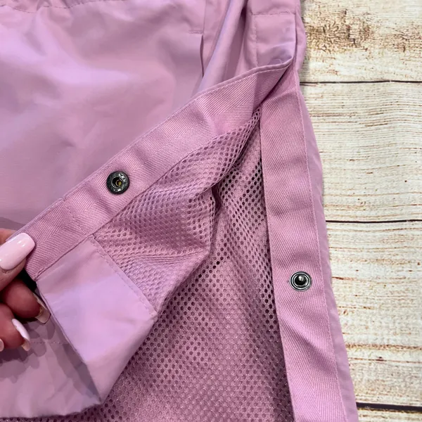 Champion C9 Womens Mauve Pink Hooded Windbreaker Jacket Mesh Hem Size‎ M R1701 - Image 2