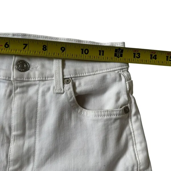 7 For All Mankind White The High Waist Ankle Skinny Jeans Women Size 26 | 72-10 - Image 7