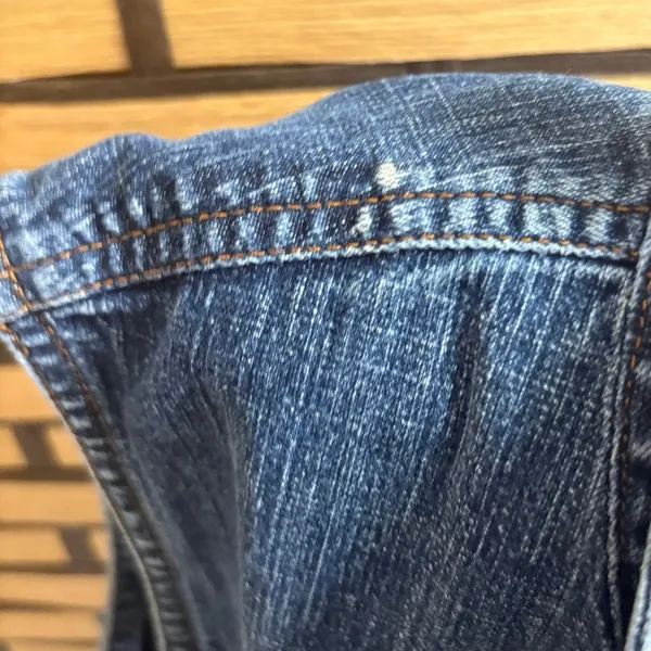 Old‎ Navy Denim Stretch Button Front Tank Dress Size 14 - Image 5
