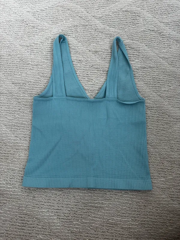 Quiet Storm Blue Crop Top - Image 2