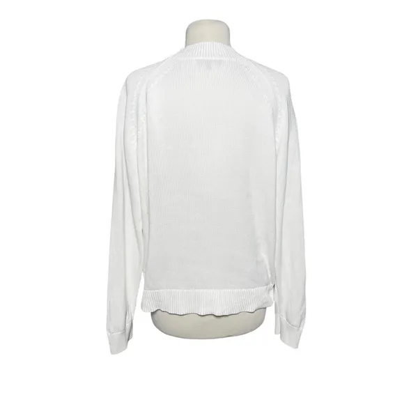 QUINCE Women’s White Organic Cotton Roll Neck Pull Over Sweater - Image 7
