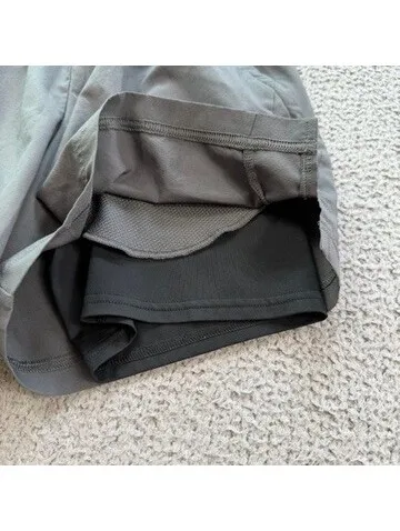 Gymshark Womens Grey Dual-Layer Athletic Training Shorts XS Compression Lining - Image 5