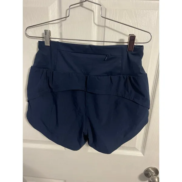 THE GYM PEOPLE High Waisted Running Shorts Navy Blue Size M New With Tag - Image 8