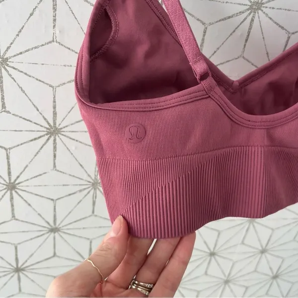 Lululemon Ebb To Street Bra II Moss Rose - Image 8