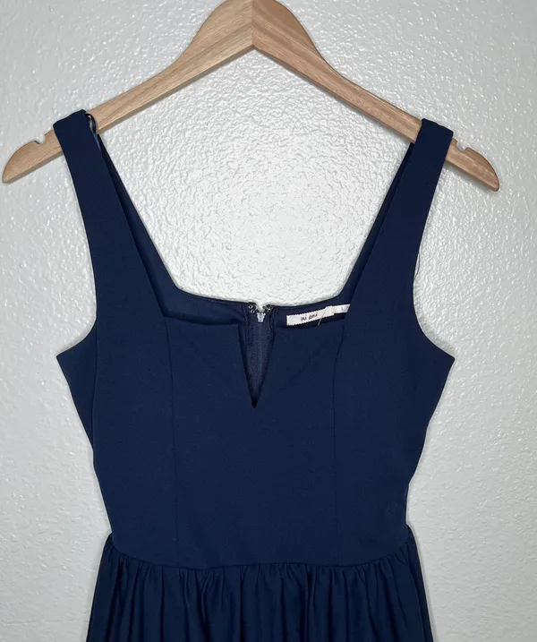 Francesca’s Miami blue eyelet trim dress size small - Image 2