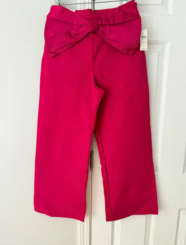 Anthropologie Maeve The Colette Bow-Waist Crop Wide-Leg Pants, Size 28 - Image 6
