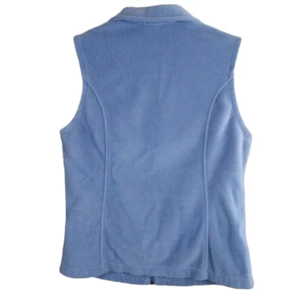 💲COLUMBIA Medium Fleece Blue Vest Fall/ Winter - Image 3