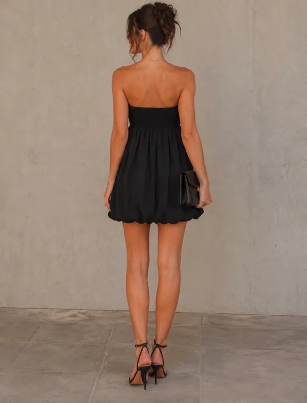 Vintage GUESS Strapless Ruched Bodice Dress - Image 10