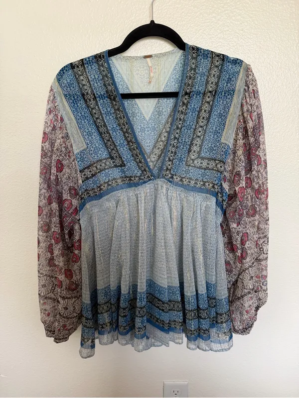Free People Aliyah Printed Tunic XS - Image 2