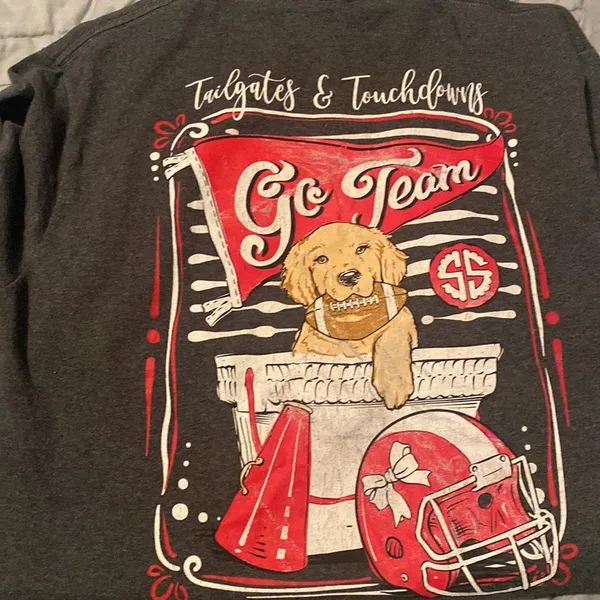- Simply southern tailgates and touchdowns long sleeved tshirt - Image 2