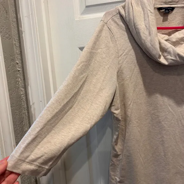 Tommy Hilfiger Womens Beige Cowl Neck Long Sleeve Sweater Top‎ Size XL - Image 5