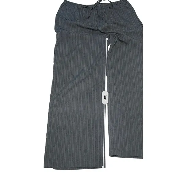 Women's Crinkle Wide Leg Slacks XXL Lightweight Summer Charcoal Gray NEW‎ - Image 7