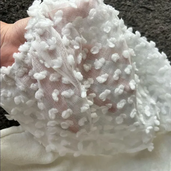 la ven pom pom sleeves top White Size M - Image 6