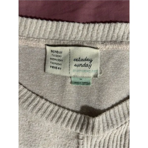 Anthropologie Saturday Sunday Snowmass Patchwork Sweater Size M - Image 2