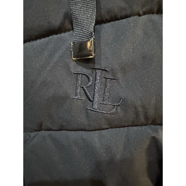 Lauren Ralph Lauren Hooded Puffer Jacket Navy Blue Size Small - Image 5