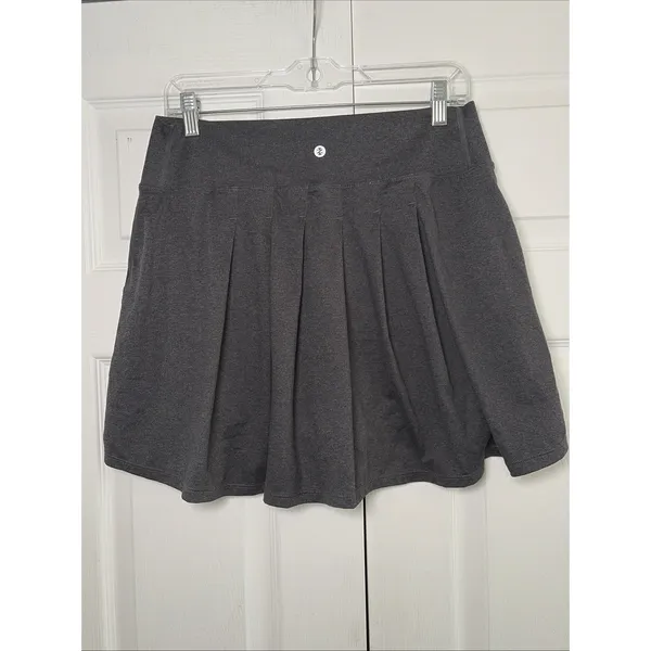 IZOD Performance Pleated Skort Womens Size L Gray Athletic Golf Tennis Skirt - Image 2