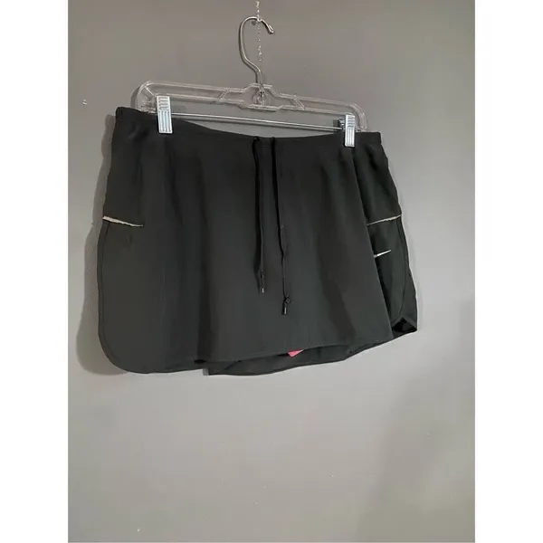 Nike Grey Pink Dri Fit Drawstring Skort Size XL - Image 2
