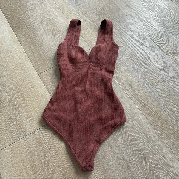 Abercrombie & Fitch Elevated Ribbed Knit Body Suit - Image 2