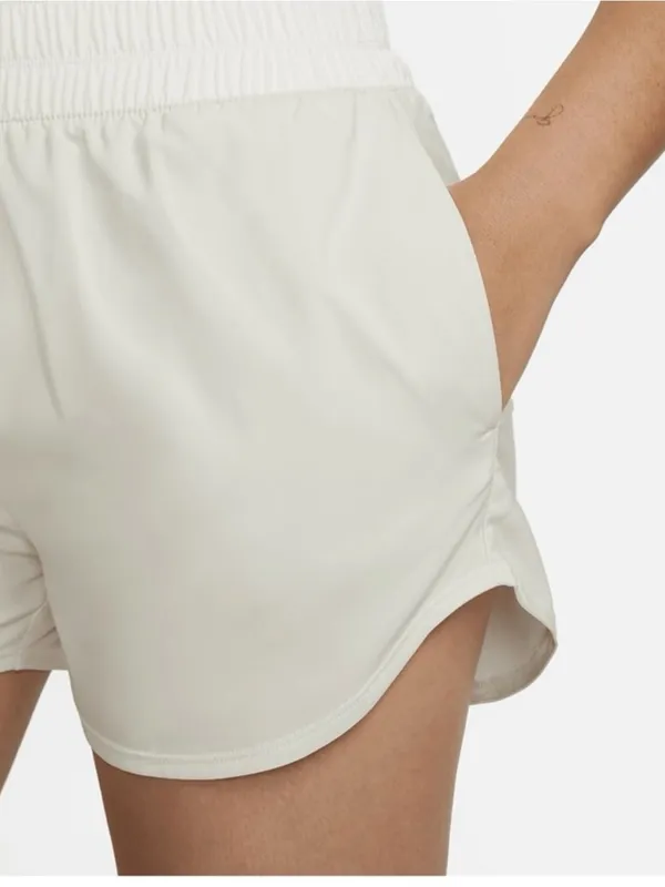 Nike Women's Athletic Shorts in Sage Green with White Waistband - Image 4