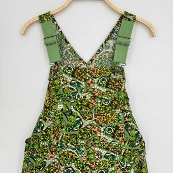 Duluth Trading Co Heirloom Gardening Shortalls Medium Succulent Garden Print - Image 2