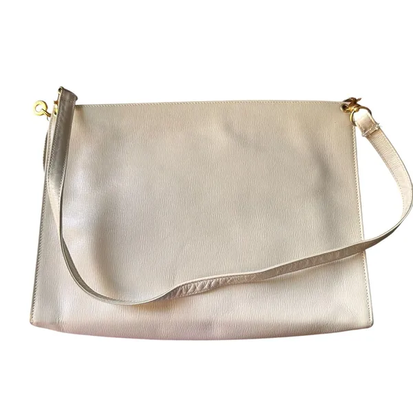 PALOMA PICASSO‎ Textured Shoulder Bag Cream - Image 4