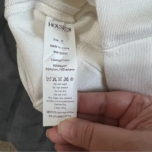 NWT House of CB Bandage Sorcha White‎ Pencil Skirt - Image 12