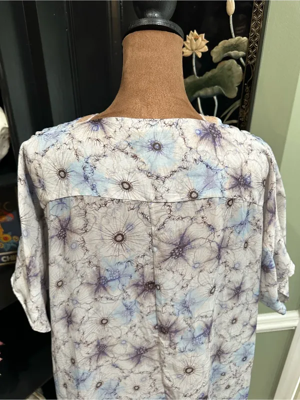 One September “Lyla” Sheer Sequin Floral Tunic – One Size (Fits XS–XL) - Image 9