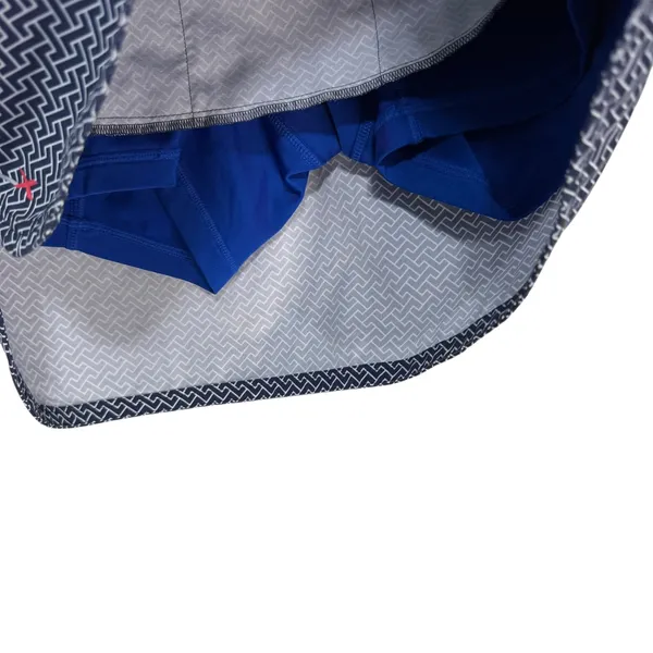RLX Ralph Lauren Womens Golf Skirt Skort Geometric Print‎ Navy Blue Size S - Image 6