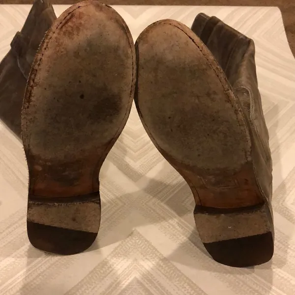 Frye Grey Distressed Paige Tall Pull-on Boots Size 8 - Image 6