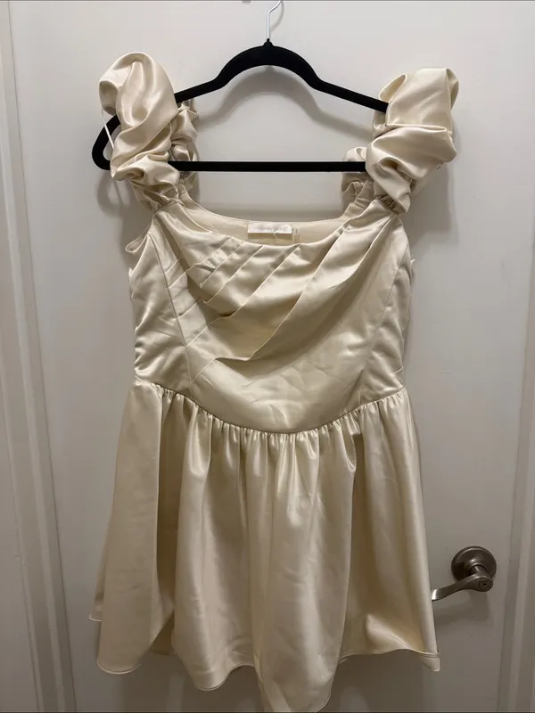LoveShackFancy Cailey Dress ivory - Image 3