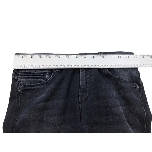 7 For All Mankind 7FAM‎ Skinny A-Pocket Jeans Vintage Black Wash Size 26 - Image 4