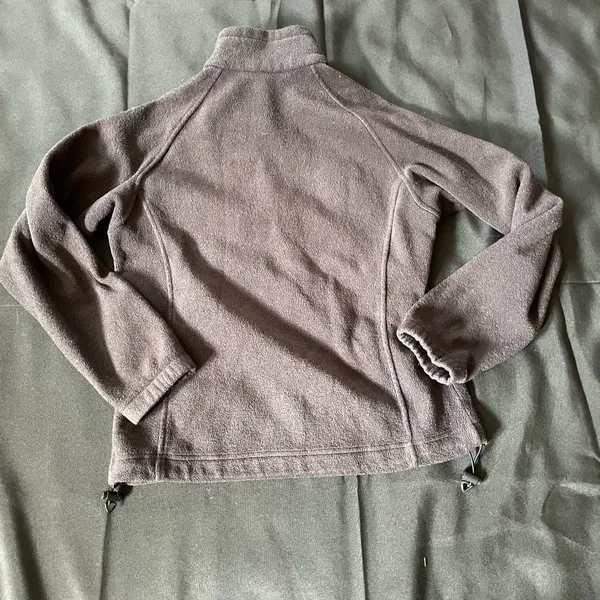 Columbia Black Full Zip Men Women Fleece Jacket Sz Medium excellent xondeion - Image 5