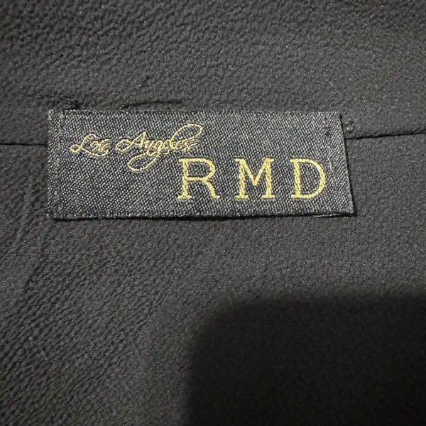 RMD Los Angeles Black Sleeveless Waterfall Duster Vest Belted Open‎ Front Small - Image 11