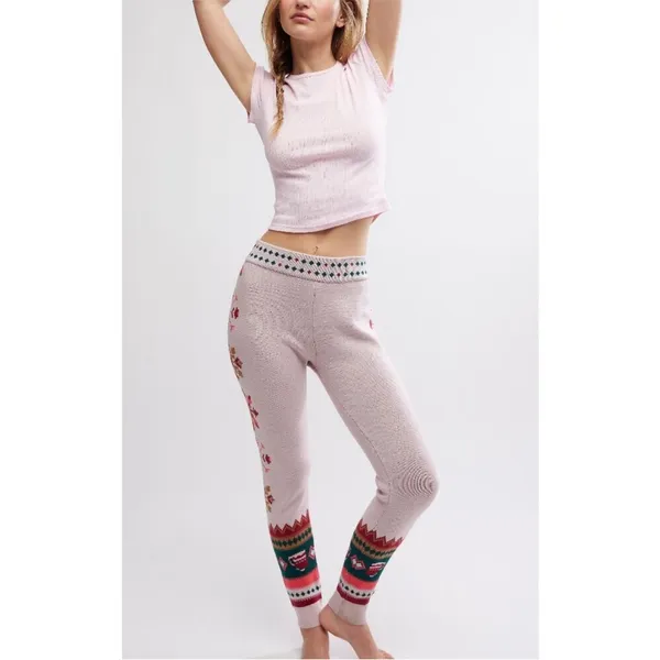NEW‎ Free People Falala Leggings Snowy Tips M - Image 4