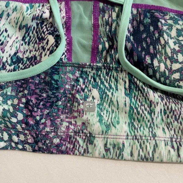 Fabletics · L · Ayni Sports Bra · Animal Impressions Print · Multi/Cucumbe - Image 5
