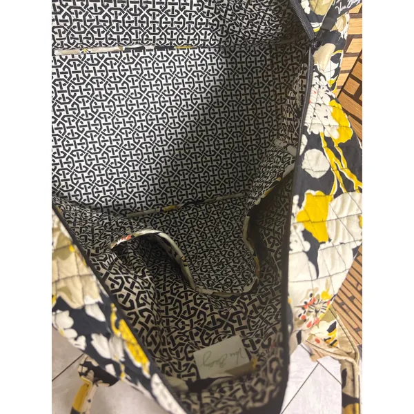 Vera Bradley Yellow Floral Duffle Bag‎ - Image 9