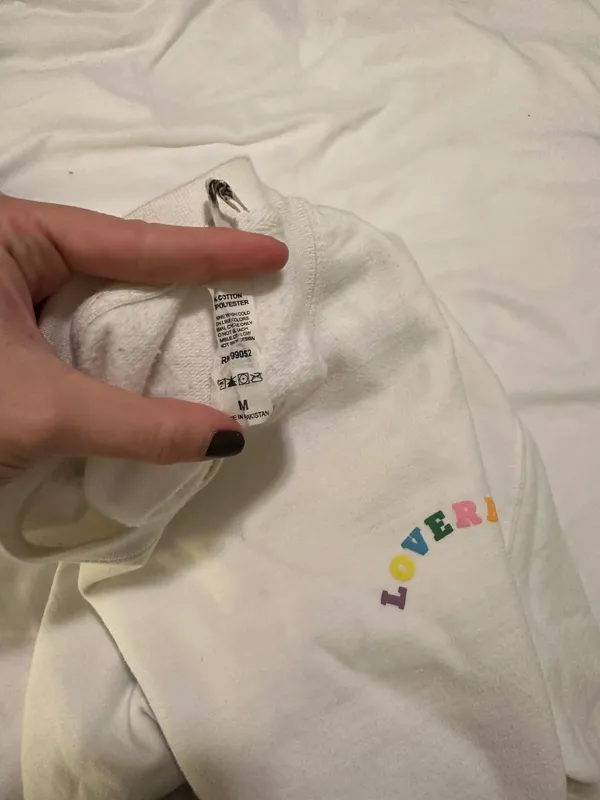 BRAVO Loverboy Sweatshirt White Size M - Image 3
