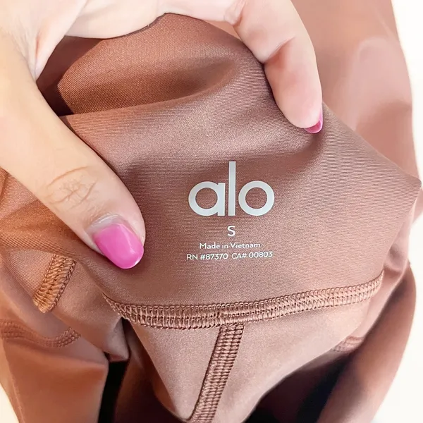 Alo Yoga Airlift 7/8 High-Waisted Leggings Dusty Rose Pink Small - Image 2