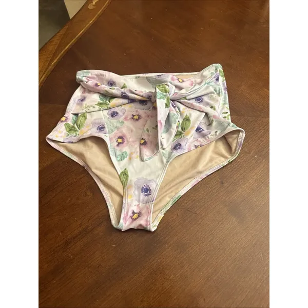 KORTNI JEANE High Waist Swim Suit Size Medium Casual comfort pool beach - Image 4