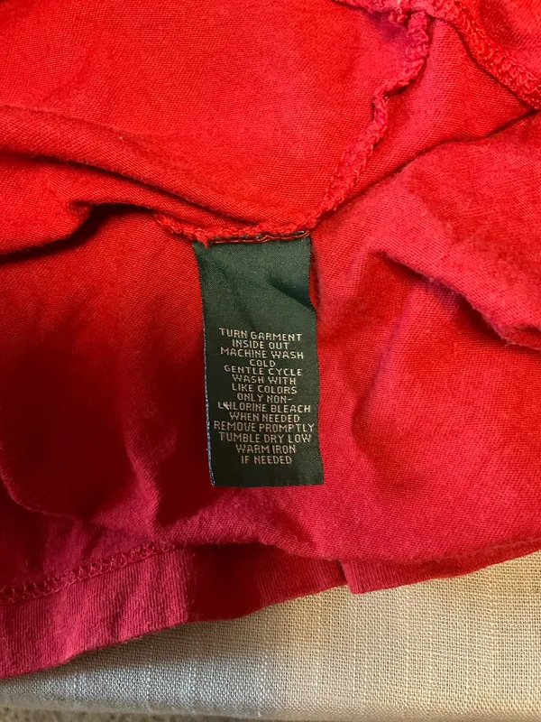 Ralph LaurenRed Ruffled Blouse - Image 7