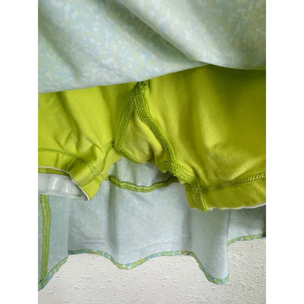 Tasc Rhythm‎ Womens Medium Yellow Blue Abstract Print Athletic Skort Tennis - Image 3